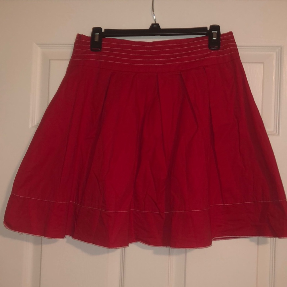 Red skirt
